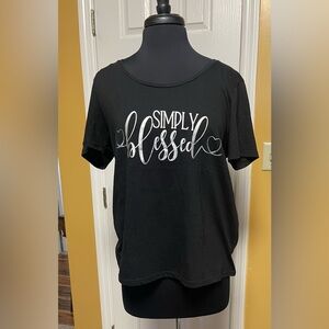 Made right - Simply Blessed Women's Black Tee
